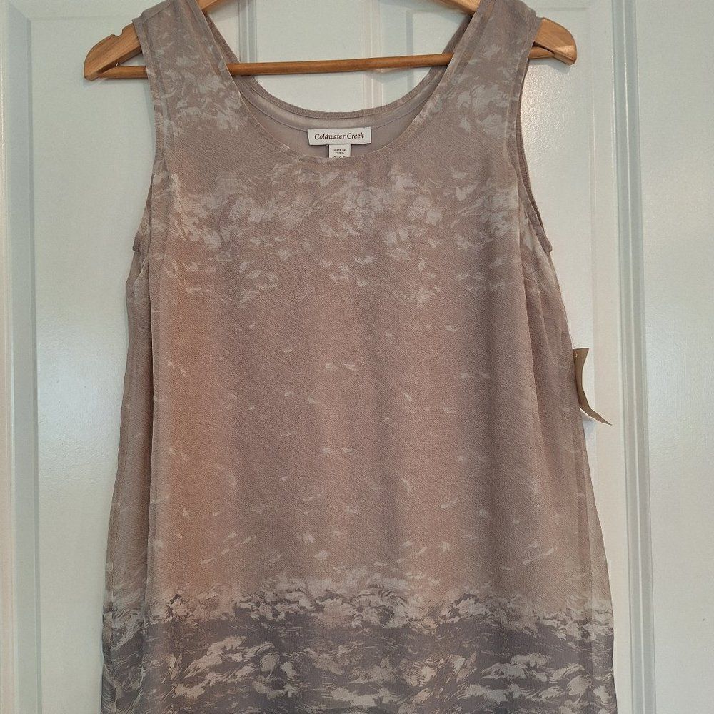 Coldwater Creek Silk Sleeveless Top P/S (6-8)